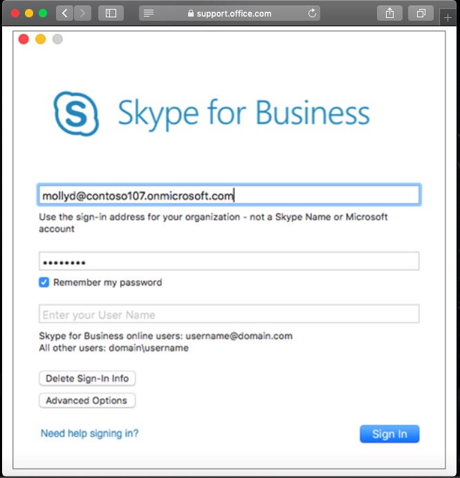 clear multiple chat on mac skype for business